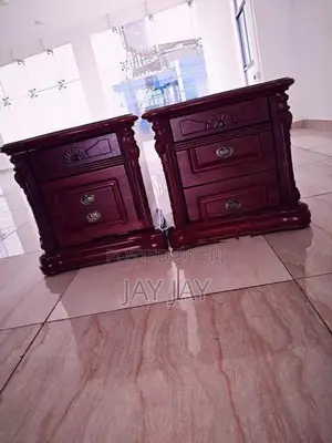 3 Drawer Wooden Bed Side Tables