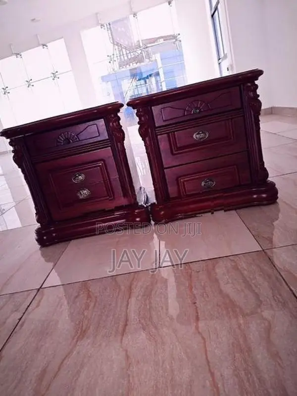 3 Drawer Wooden Bed Side Tables