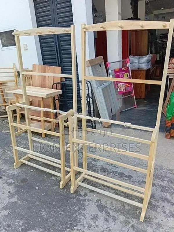 Wooden cloth racks