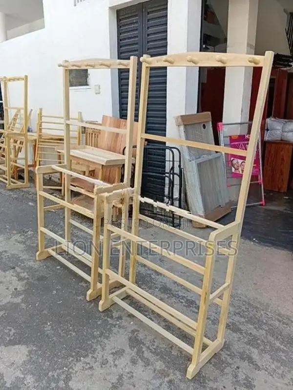Wooden cloth racks