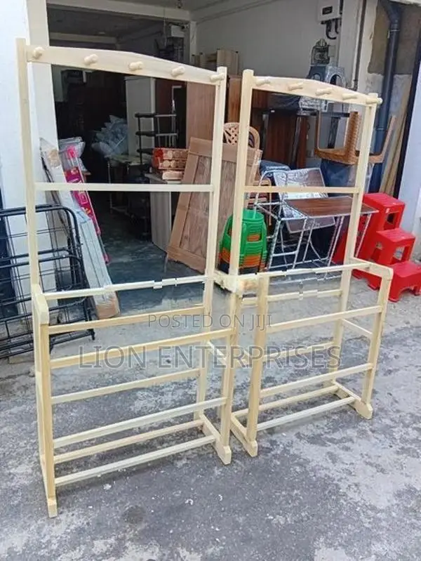 Wooden cloth racks