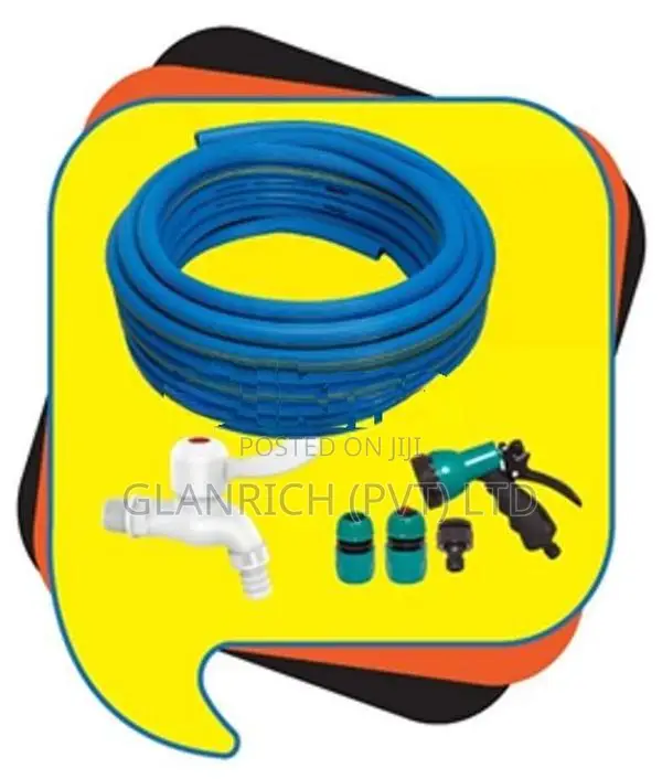 Garden Hose - 1/2" 10m + On/off pack Tap PVC