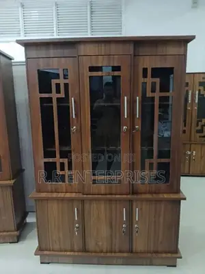 New 3 Door Melamine Display Cupboard