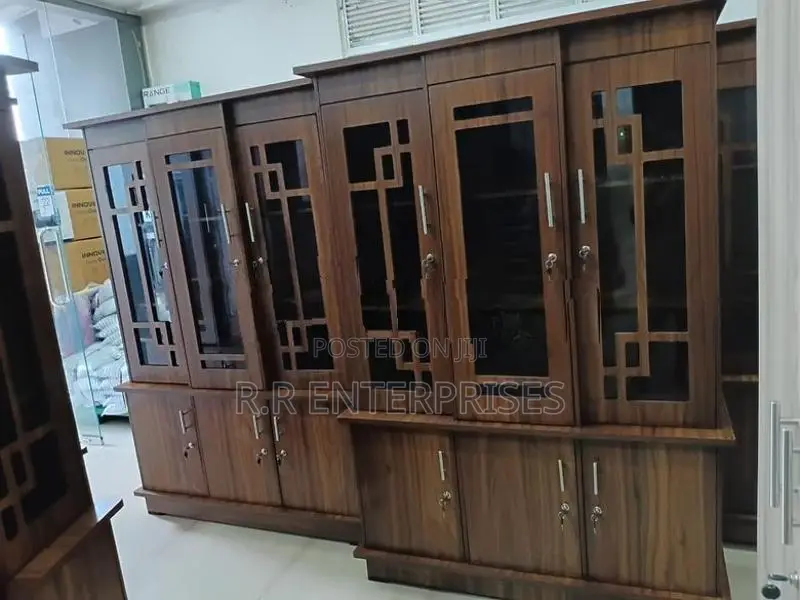 New 3 Door Melamine Display Cupboard