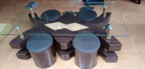 Coffee Table With 4 Stools