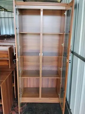 Modern Dark 2D Glass Display Cupboards