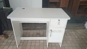 Modern 3.5x2FT White Melamine Office Table with W/Hole