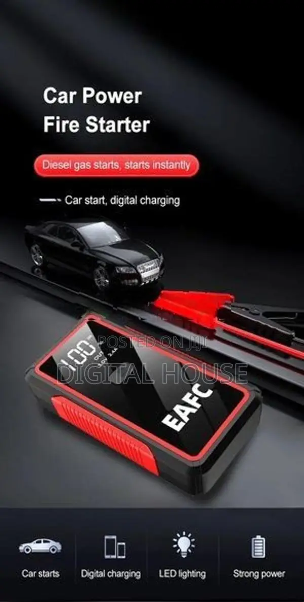 Jump Starter Battery Power Bank 12v 2000A + Usb Out for car / van jeep