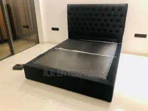 Fabric Cushion Divan Bed 6-5 Ft Queen
