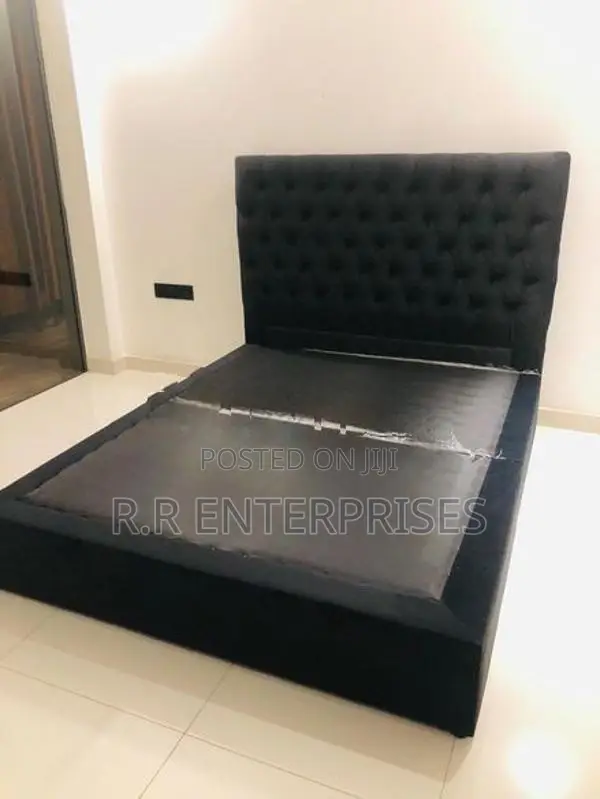 Fabric Cushion Divan Bed 6-5 Ft Queen