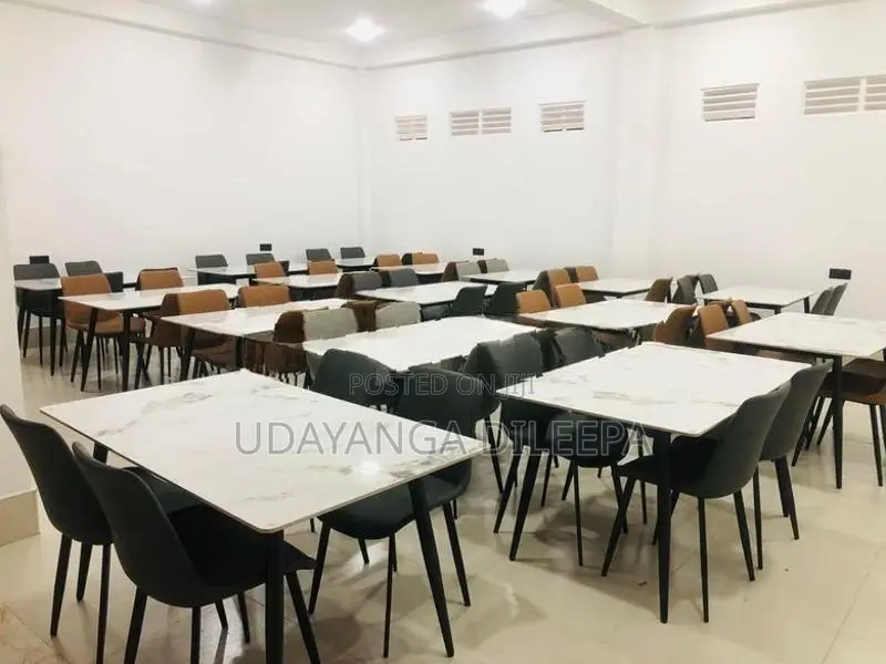 Restaurant Dining Table with Cushion Chairs