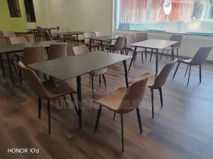 Restaurant Dining Table with Cushion Chairs