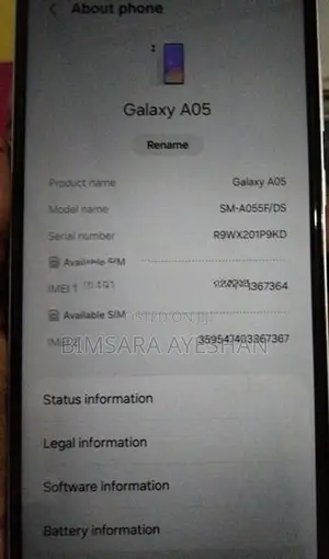Samsung Galaxy A05 (Used)
