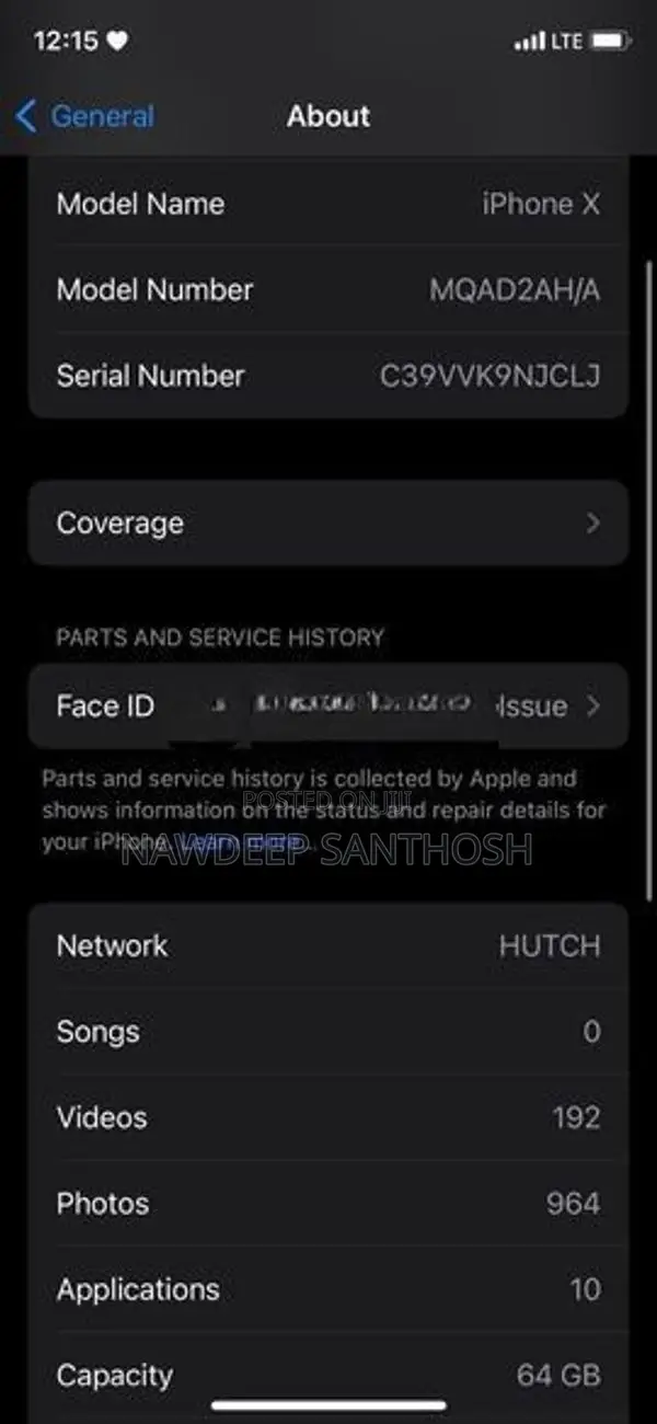 Apple iPhone X (Used)