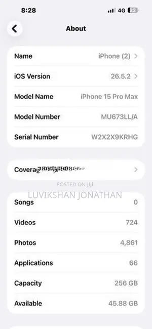Apple iPhone 15 Pro Max (Used)
