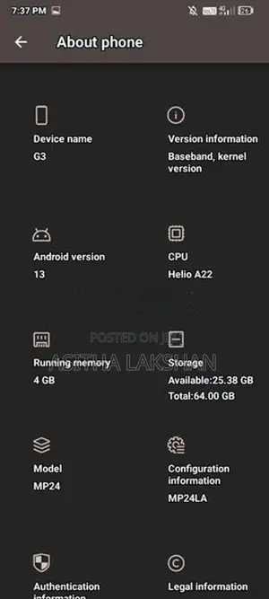UMIDIGI G3 (Used)