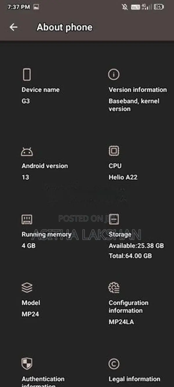 UMIDIGI G3 (Used)