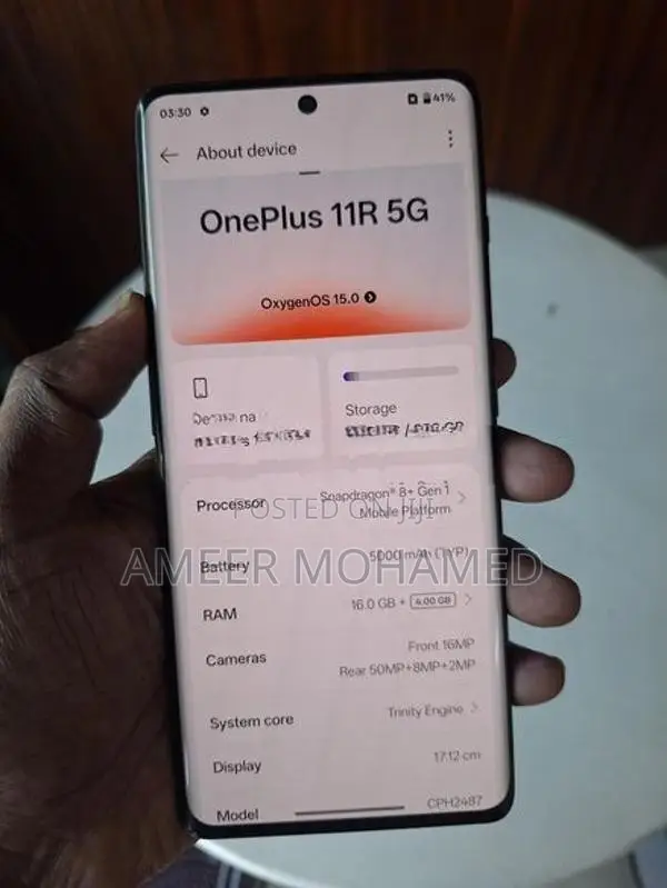OnePlus 11R 16GB+4GB 256GB (Used)