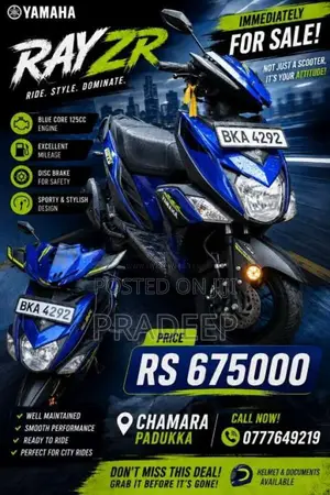 Yamaha Ray ZR 2025 Motorbike (Used)