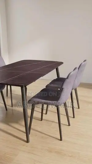 Granite Dining Table with 4 Chairs