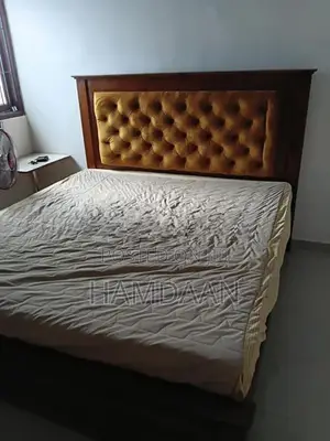 Teak Divon Cushion Bed with Arpico Spring Flexifoom Matress