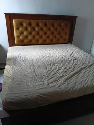 Teak Divon Cushion Bed with Arpico Spring Flexifoom Matress