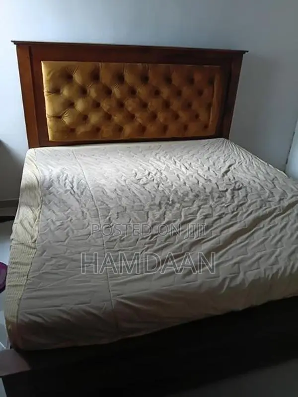 Teak Divon Cushion Bed with Arpico Spring Flexifoom Matress