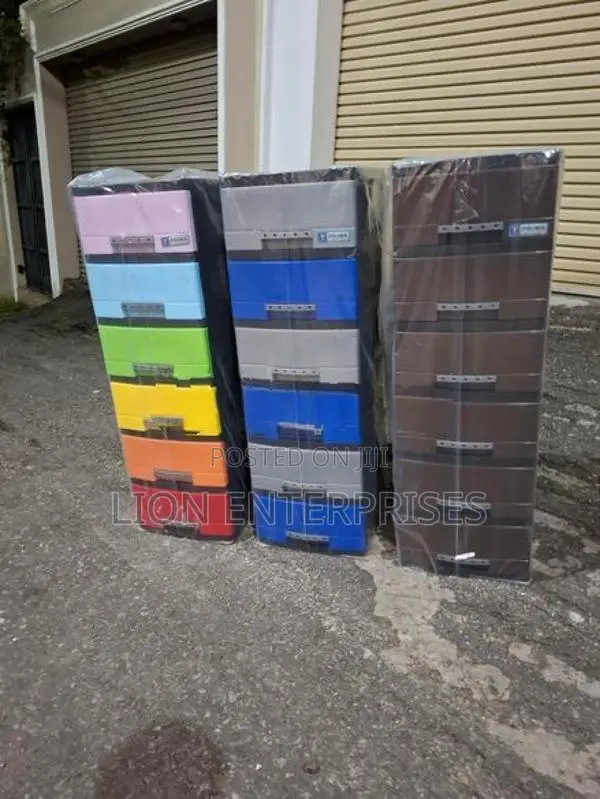 6 Drawer Plastic Cupboards