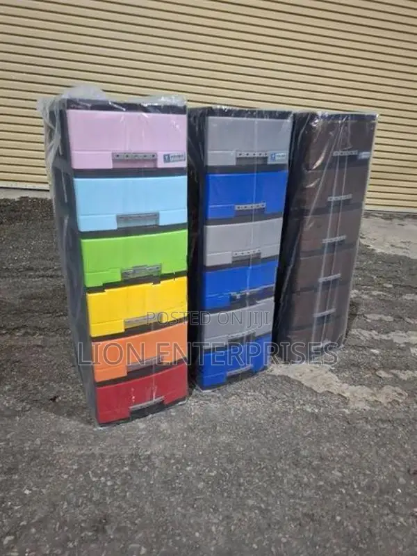 6 Drawer Plastic Cupboards