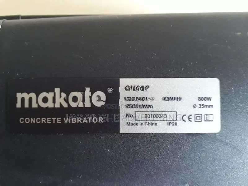 Concrete Vibrator With Cable 800W ( Porker ) MAKUTE BRAND