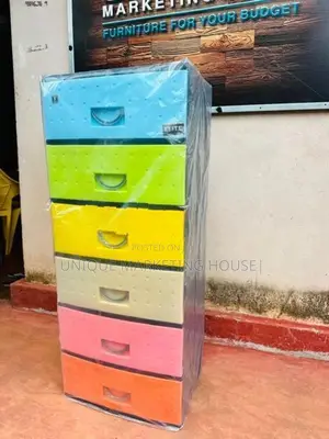 New Elaite 6 Pcs Plastic Drawer Cupboards