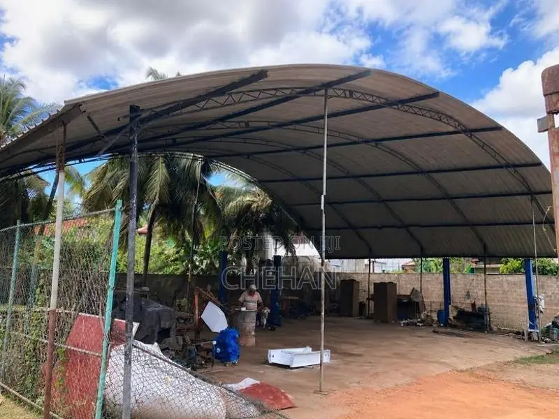 72ft Massive Metal Tent/Shed with 2-Post Car Lift For Sale in Rajagiri