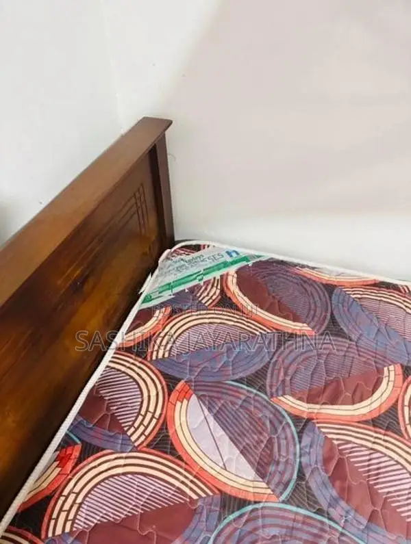 Teak Box Bed with Mattress