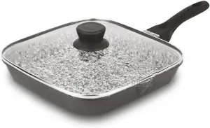 Grill Pan Stoned Finish Orange 22 Cm