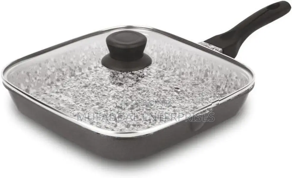 Grill Pan Stoned Finish Orange 22 Cm