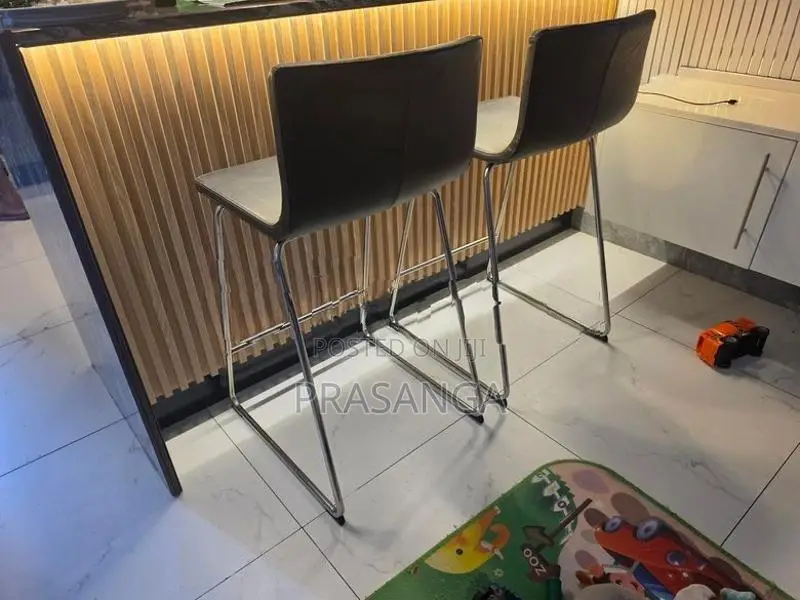 High Chair Genuine Leather with Stainless Steel