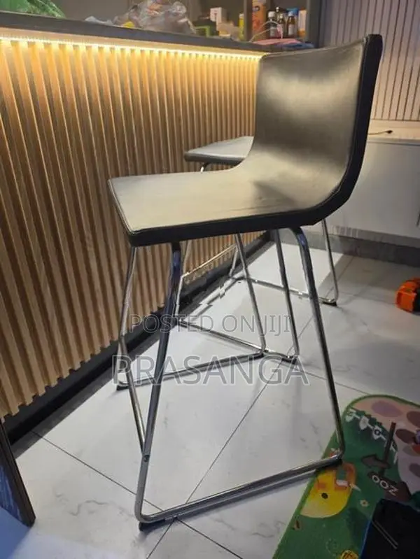 High Chair Genuine Leather with Stainless Steel