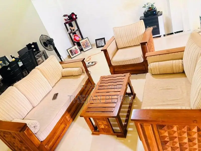 Teak Sofa Set 3 + 2 1 with Coffee Table