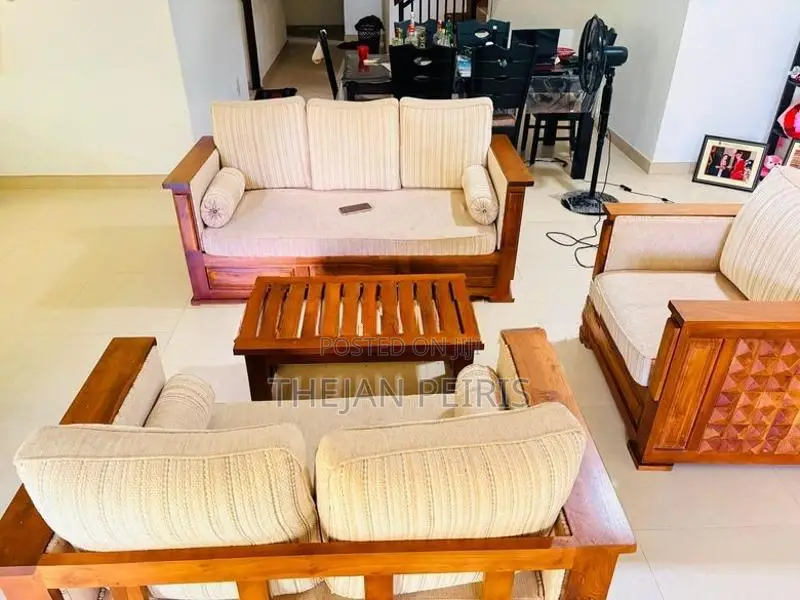 Teak Sofa Set 3 + 2 1 with Coffee Table