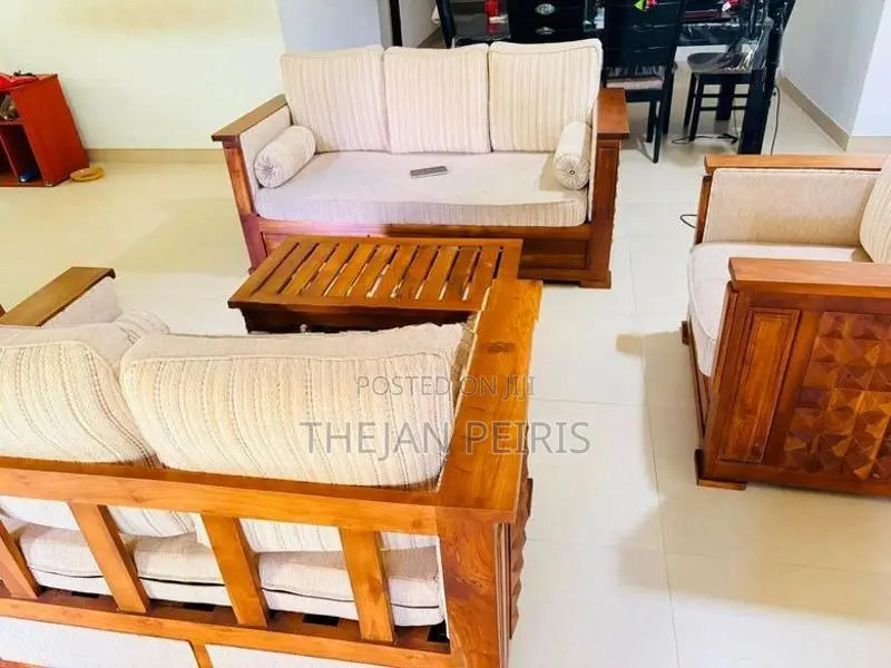 Teak Sofa Set 3 + 2 1 with Coffee Table
