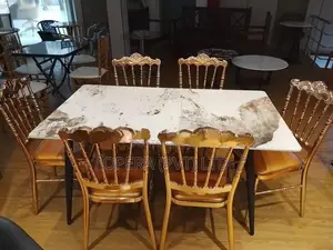 Granite Dining Set with Tiffany Chairs