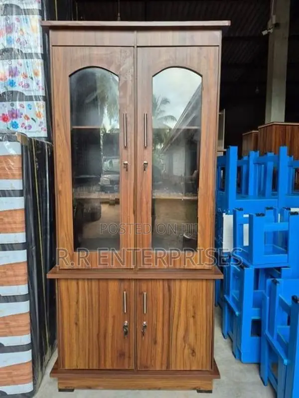 2 Door Melamine Display Cupboard