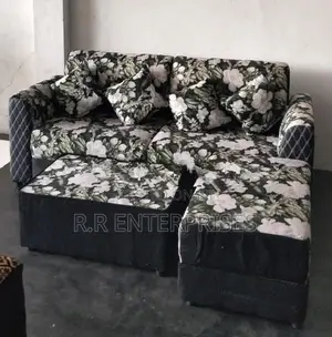 New Fabric Sofa Set with Stool Pillow