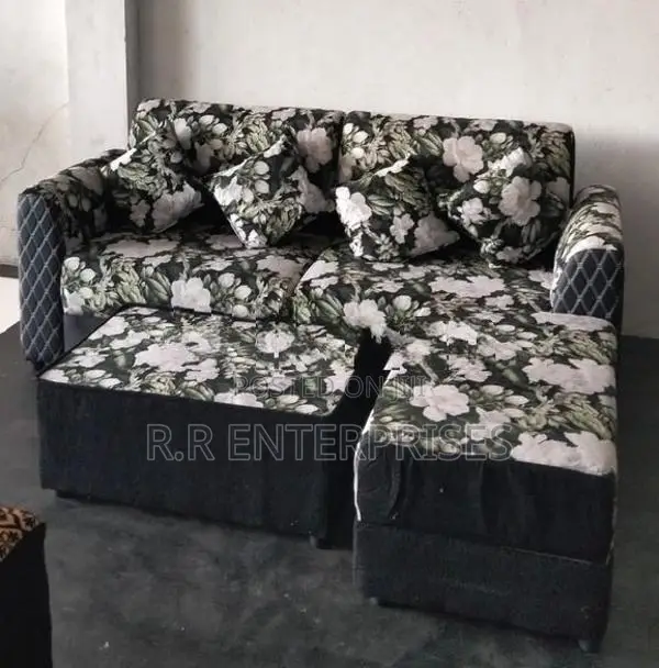 New Fabric Sofa Set with Stool Pillow