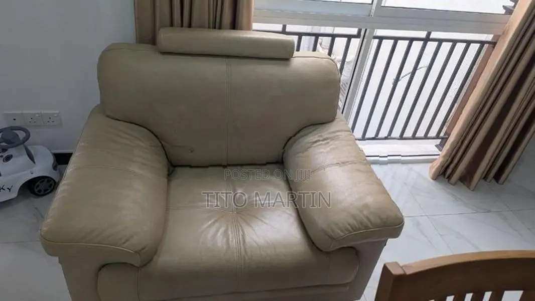 Damro Palace Genuine Leather Sofa 3+1 Seater –