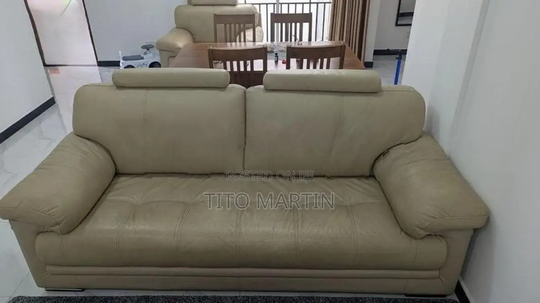 Damro Palace Genuine Leather Sofa 3+1 Seater –