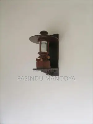 Wooden Vintage Lantern Wall Lamp