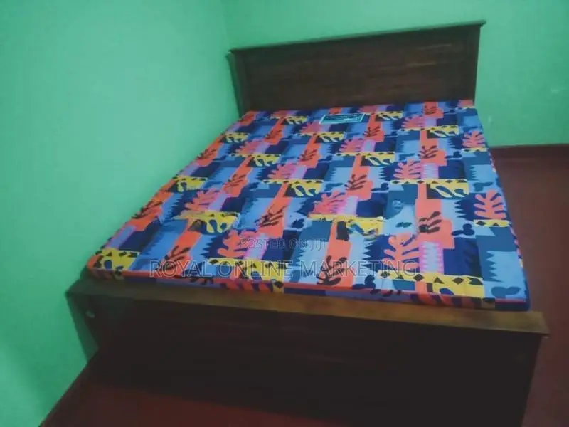 King Size Bed with Double Layer Mattress (E-7)