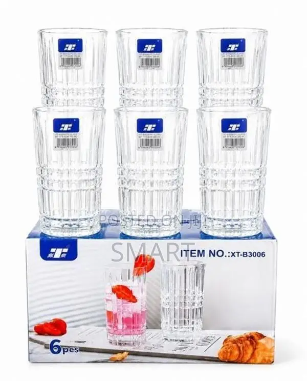 6 Pcs Glass Tumbler 350ML