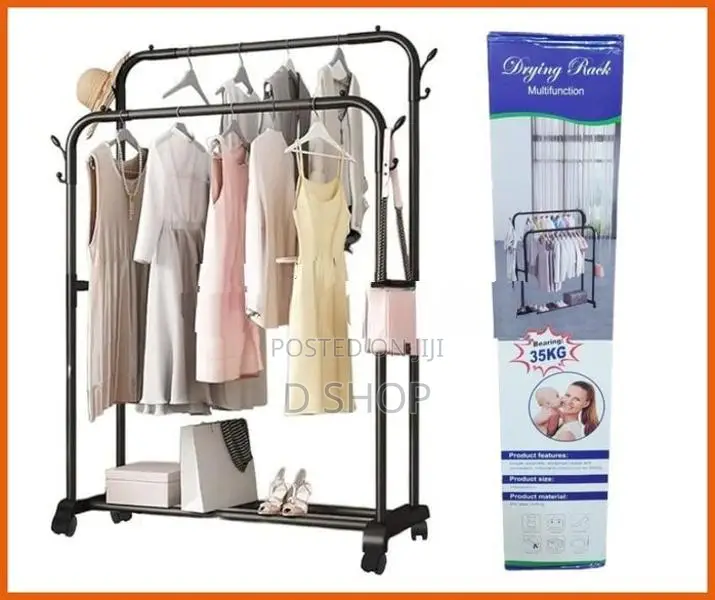Simple Floor Multipurpose Cloth Rack Hanger Storage Organizer 48kg
